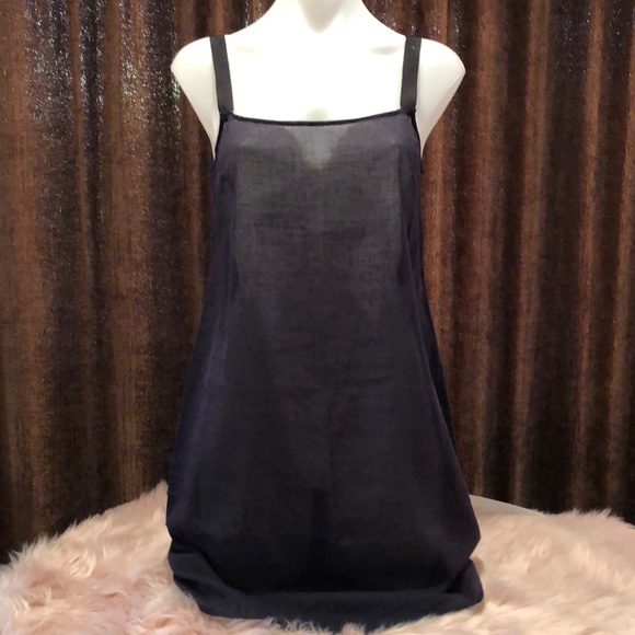 SEE BY CHLOE 💯% silk navy blue sheer swim coverup - Picture 2 of 8